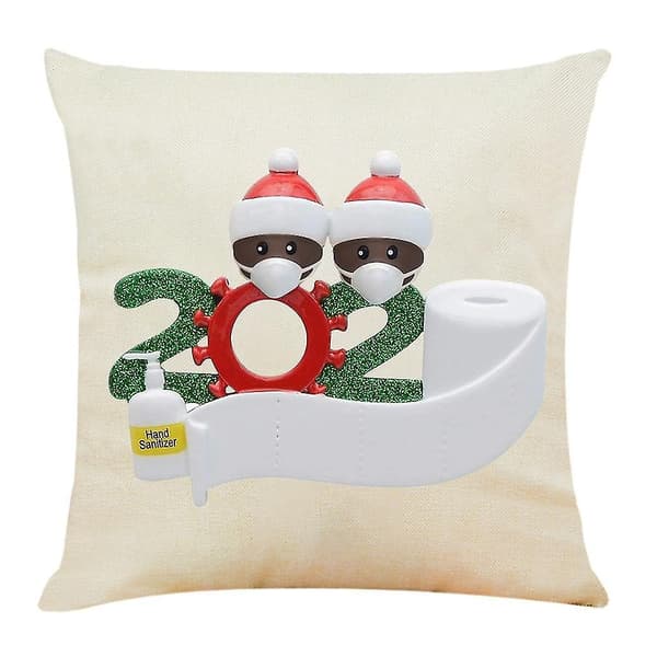 Hemma Jul Dekoration Kuddfodral Överlevde Familjen Kuddfodral Kuddfodral