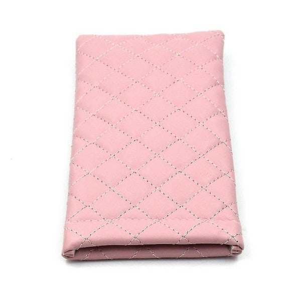Squeeze Top Glasögon Organizer Pouch - Mjukt läder Glasögon Case Väska Vävning Rese Solglasögon Organizer Case 2 Pack