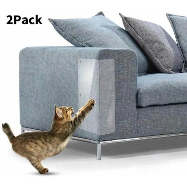 Katt Soffa Anti-scratch Sticker Kit Katt Leksak Katt Soffa Ensidig Anti-scratch Sticker Katt Tass Sticker Katt Scratch Tape (Liten Storlek 14 x 46 (Två Set))