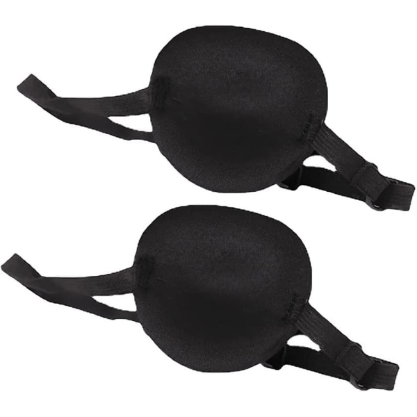 3 delar svart ögonmask enkelögonmask justerbar 3D ögonmask med spänne ögonmask