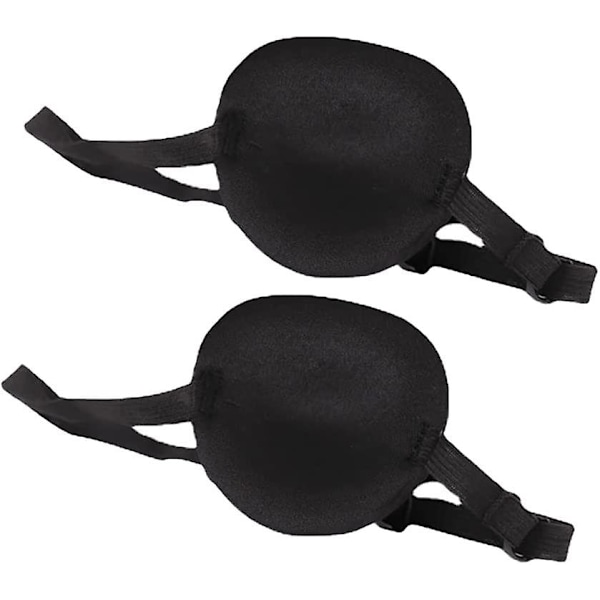 3 st svart ögonmask singel ögonmask justerbar 3D ögonmask med spänne ögonmask