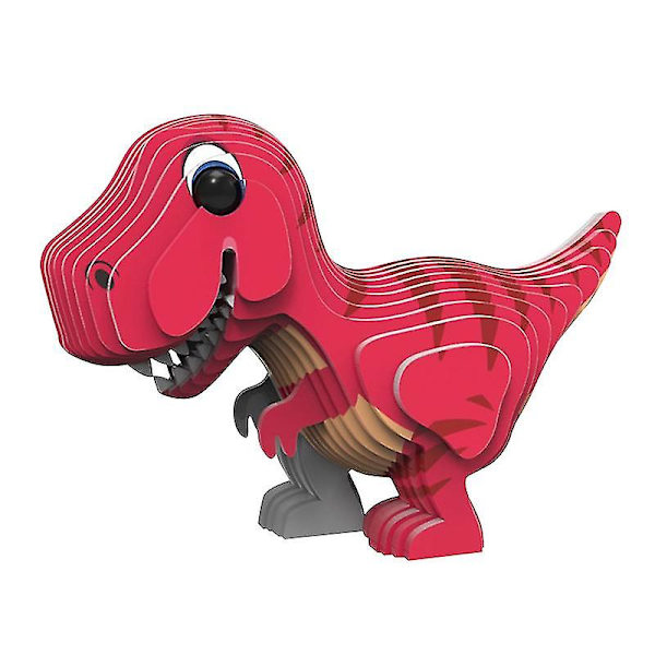 Koulutuspaperi 3D palapeli lelu Lasten palapeli Lasten opettavainen oppiva dinosauruspalapeli