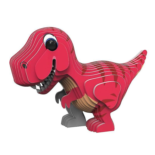 Utbildningspapper 3D pussel Leksak Barnpussel Pedagogiskt lärande för barn Dinosauriepussel