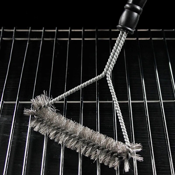 Grillrengöringsborste, rostfria borst, non-stick beläggning, tillbehör