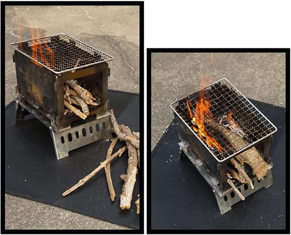 Eldstadmatta, grillmatta för vedeldare, skyddar gräsmattan