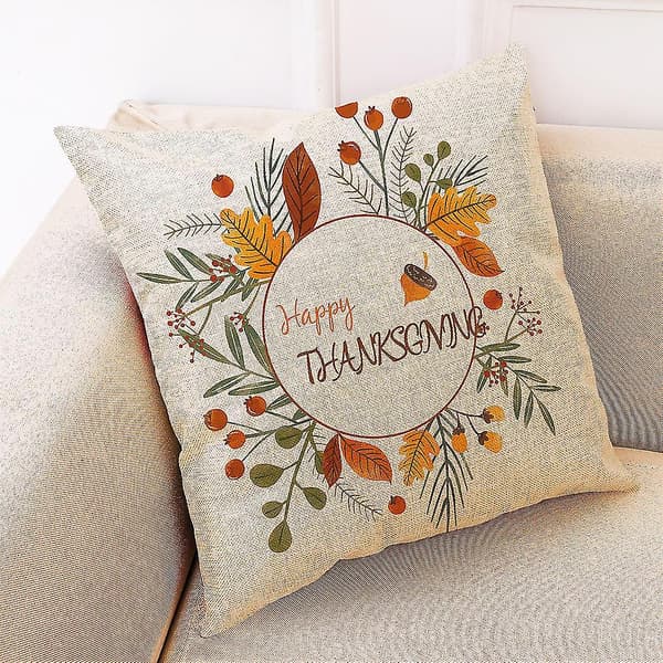 Dekorationskuddeöverdrag Vacker Thanksgiving Kuddfodral Kastkuddfodral