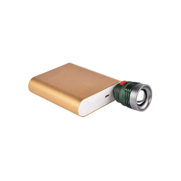 Bærbar LED-campinglampe i høj kvalitet med USB, 3 tilstande, mini - 1 stk. Ekspanderbar lommelygte (hvidt lys)