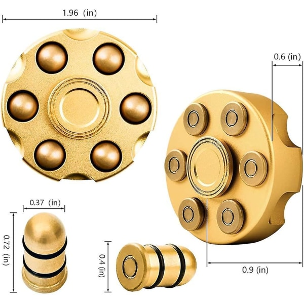 Vuxna Barn Cool Metal Fidget Spinner Leksak Legering Finger Spin Leksak Spinning Cube Toy