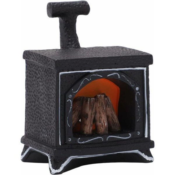 Mini-takka, 1:12 mini LED-takkahahmo 5 x 3,5 x 7 cm (takka (voidaan sytyttää)
