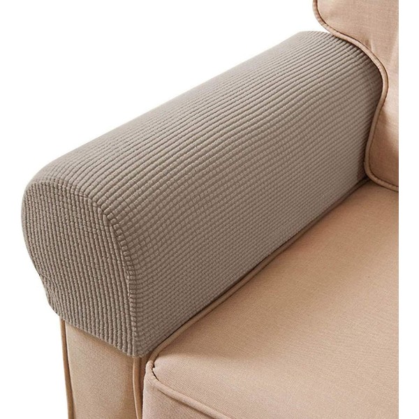 2- set cover , elastisk soffa halkskyddad cover cover (brun)