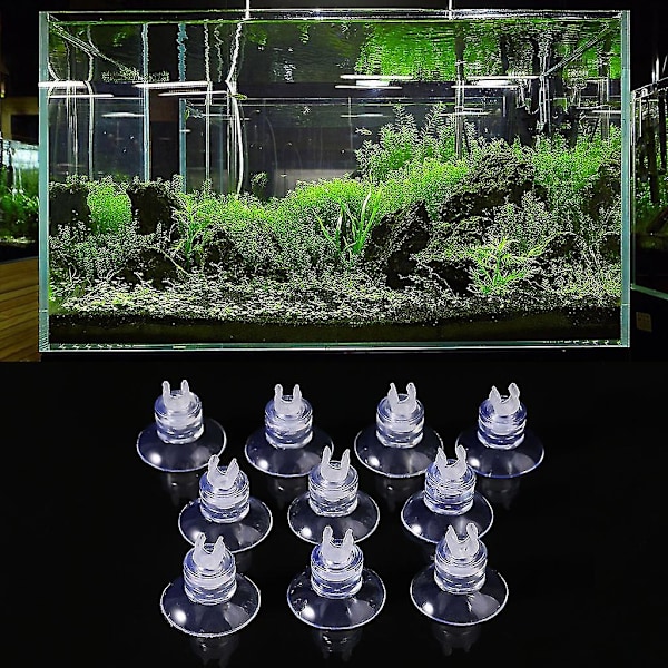 10 st per förpackning Akvarium Fisk Tank Sugkopp Ersättning Sugrör Hållare-9