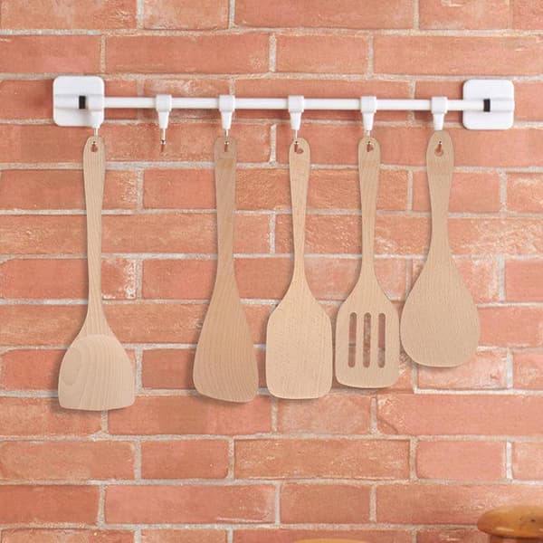 Matlagning redskap träspatel, 5 st/set non-stick träspatel