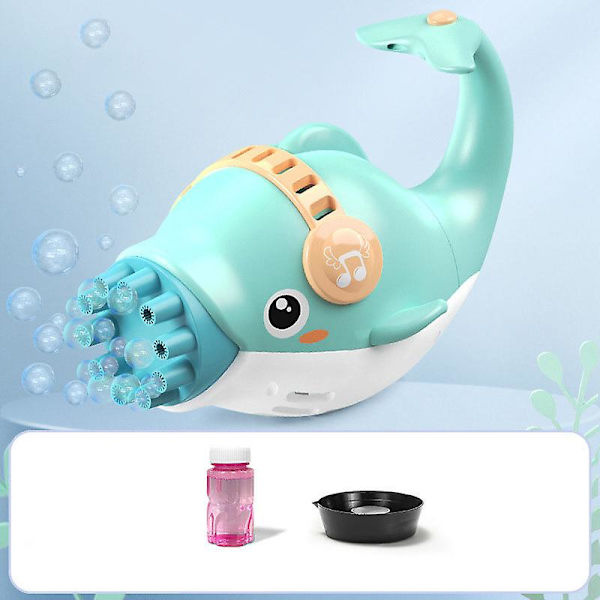 Delfin bubbelmaskin Bärbar Barn Strandleksak Bubbelmaskin 10 Hål Bubbelmaskin Barnleksak