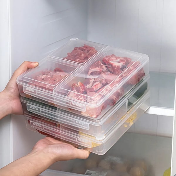 3-pack 3 fack Kylskåp Frozen förvaringslåda Frozen köttlåda Kök Kött Färsk förvaring Fruktförvaringslåda
