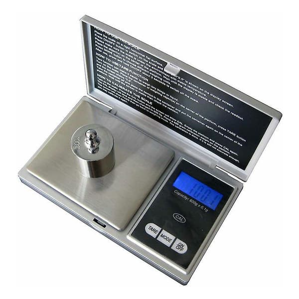 Precisionsbalans, 500 g/0,01 g, med LCD-display (500 g)