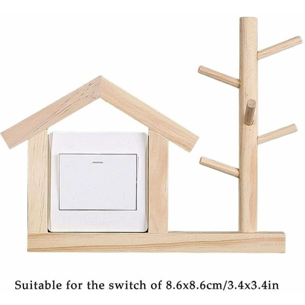 Dekorationsplattor Strömbrytare Kreativ Design Strömbrytare Dekorera Väggar Perfekt Dekor för Vardagsrum Sovrum Kök Kontor Skola Hem 8.6x8.6cm