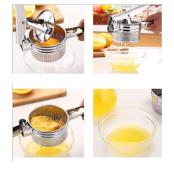 Rostfri citruspress, kökstillbehör, citruspress, potatispress, potatispress, grönsakspress
