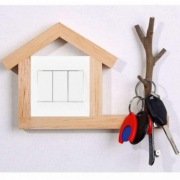 Dekorationsplattor Strömbrytare Kreativ Design Strömbrytare Dekorera Väggar Perfekt Dekor för Vardagsrum Sovrum Kök Kontor Skola Hem 8.6x8.6cm