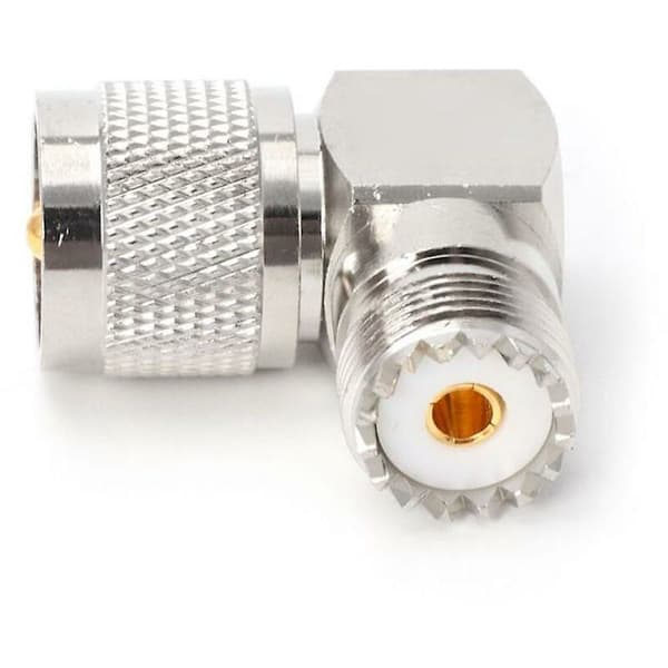 Ootdty Uhf Pl259 Han til So239 Hun Retvinklet 90 Grader RF Adapter Stik