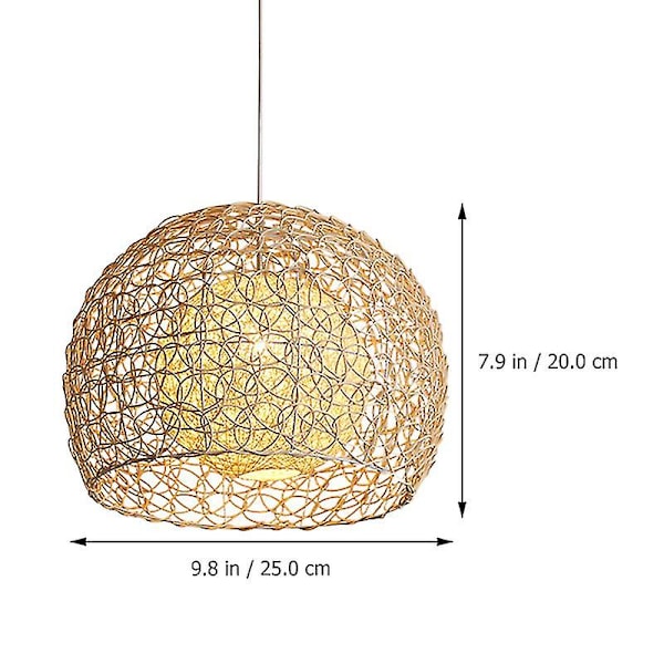 1 st Rattanvävd Ljuskroneöverdrag