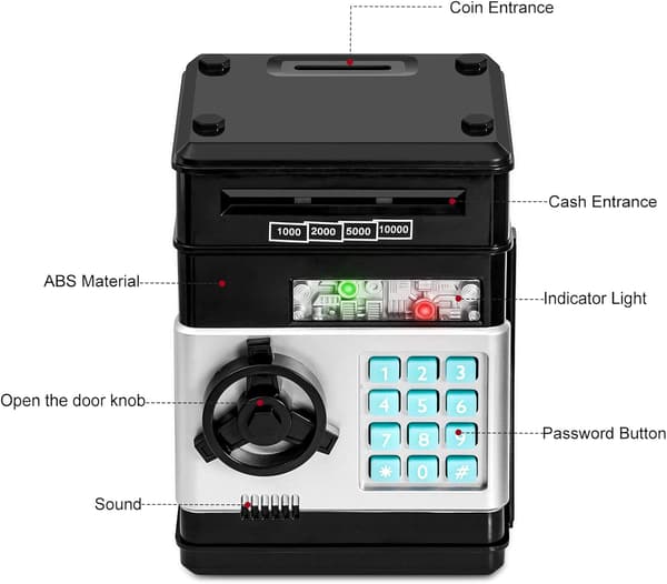 ATM Elektronisk Myntspargris Barn Spargris