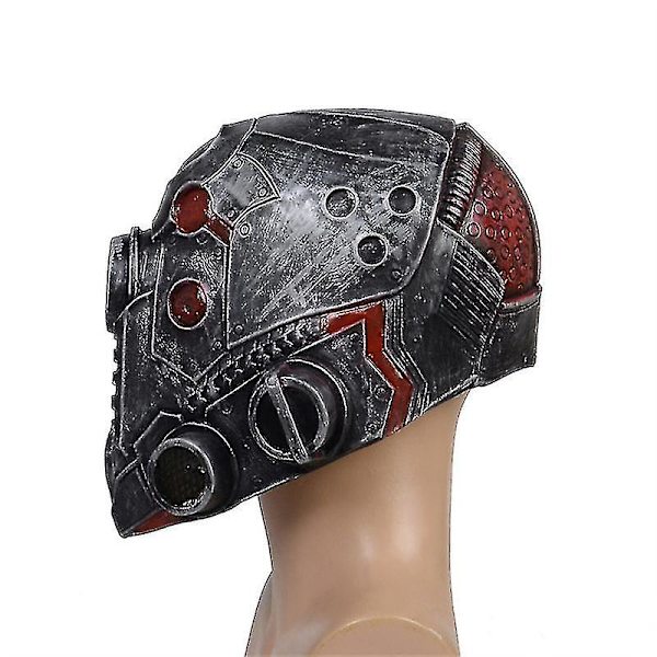 Steampunk Robot Mask Halloween Huvudbonad Bärbar Skräck Ansiktsmask för Halloween Dekor