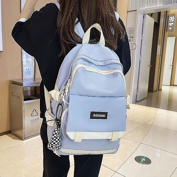 Stor kapacitet mellanstadiet student skolväska kvinnlig koreansk version Harajuku stil Ins ryggsäck