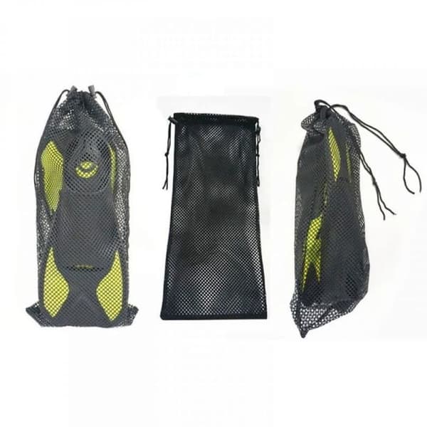 1 nettaske, åndbar nylon, hurtigtørrende, til svømmefødder, transport til strand og pool.