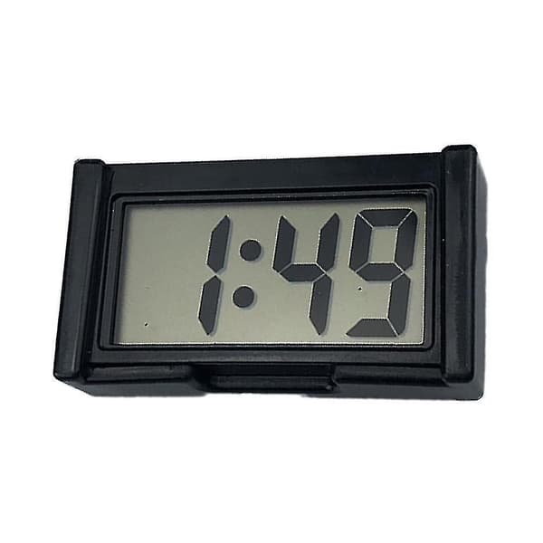 Självhäftande LCD-bilinstrumentbräda digital klocka med kalenderdisplay