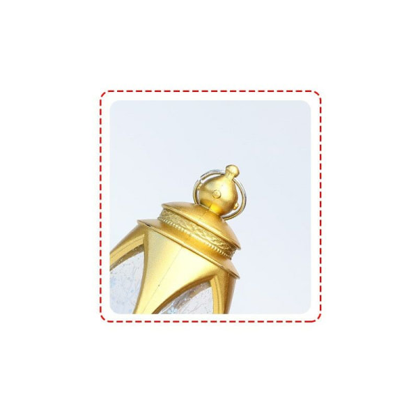 1 STK Vintage julelanterne Julenatlys Retro Lanterne Julelampe Hjorte Julemand Snemand Julekrybbedekoration (tilfældige stilarter)