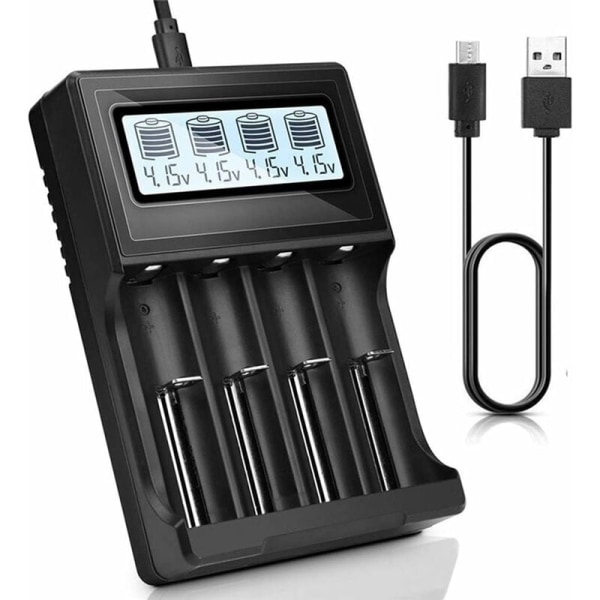 USB Universal Smart 18650 batteriladdare med automatisk LCD-skärm för Li-ion Ni-Mh/Ni-Cd LiFePO4 AA AAA AAAA C Batteri RCR123