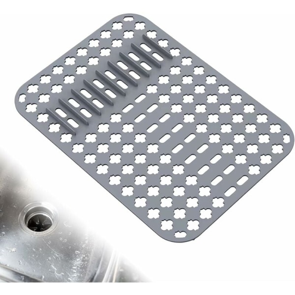 Silikonmatta för diskbänk - Skräddarsydd i storlek - 40 x 29 cm - Stor hopfällbar diskbänksskyddsmatta