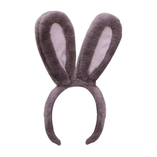 Bunny Ears Pannband - Plysch Easter Rabbit Ears - Bunny Kostym Accessoarer för barn och vuxna-26