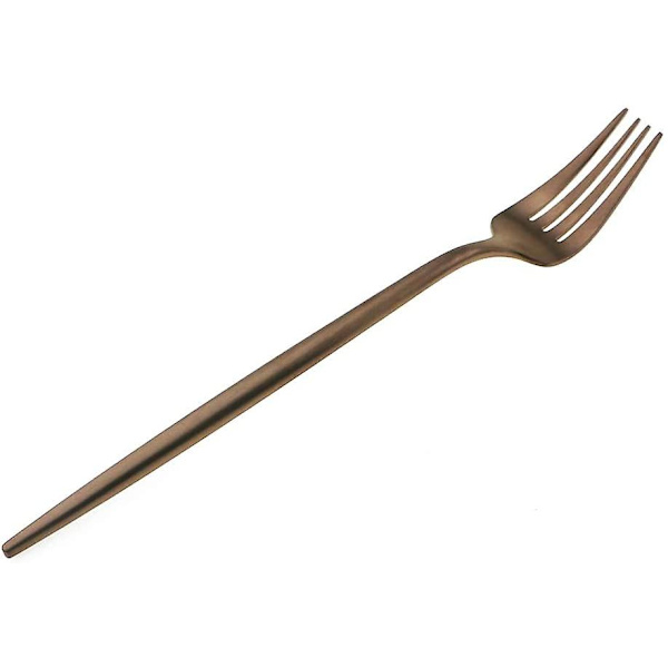 Matt roséguld bestickset, 5-delat set 18/10 rostfritt stål