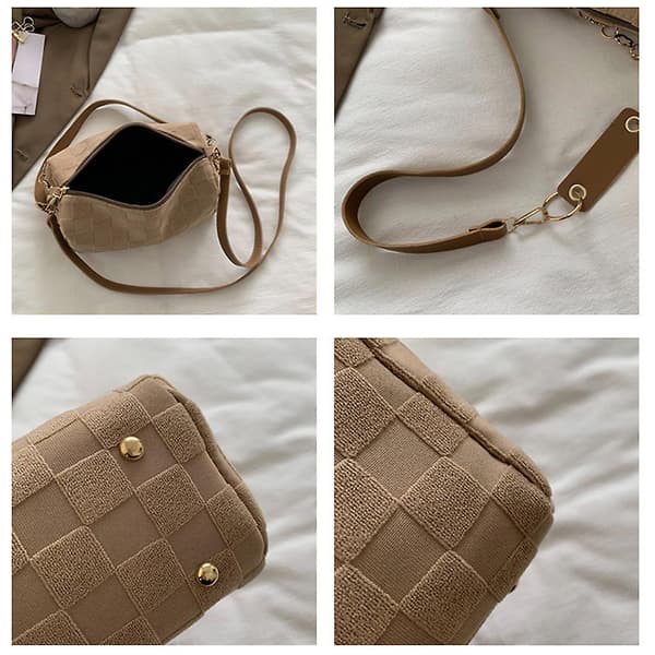 Lätta små crossbody-väskor för kvinnor axelväskor och handväskor Khaki