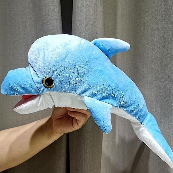 Djurhanddocka Handdockor för barn Berättande Dinosaurie Delfin Handdocka Öppen mun Sköldpadda