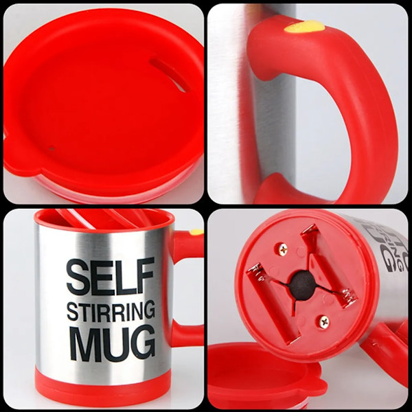 400 ml självomrörande muggset med 2 kaffemuggar självomrörande mugg kaffemugg automatisk kaffeblandningsmugg