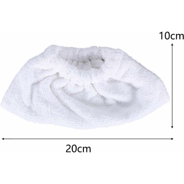 4-pack mikrofiberångrengöringstillbehör manuell munstyckssvampdukset svampbomullsöverdrag lämplig för Sc2 Sc3 Sc4 Sc5 (vit)