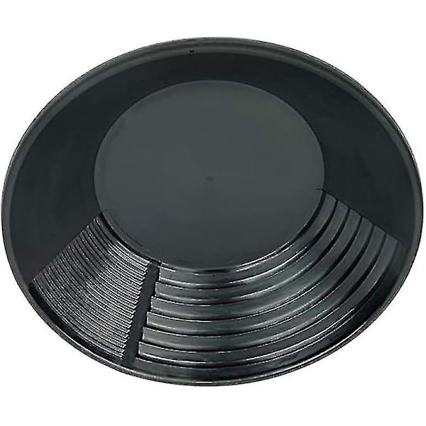 Svart plastguldpanna, guldpanna för guldvaskning, grävmaskin för alluvial guldvaskning, manuell guldvaskning, guldpannafabrik