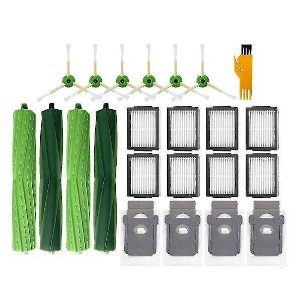 23 st Dammsugarpåsar För Irobot Roomba I7 E5 E6 I3 Rullborste Filter
