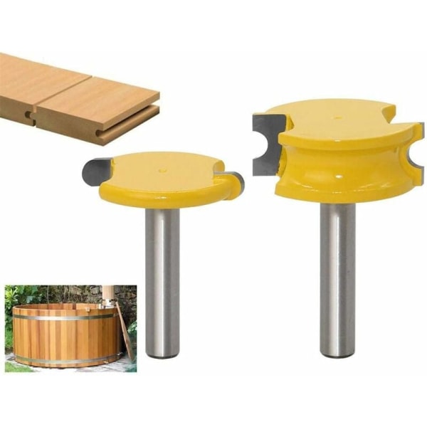 2 st/ set 8 mm verktygsbitar för träbearbetning Bågformade träskärbitar Riktigt mångsidiga räfflor för bekvämlighet T-Audace