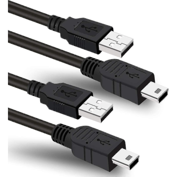 USB laddare Power för Garmin Gps Navigator Nuvi Dashcam Gpsmap Laddningskabel-2-pack