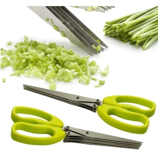 Multi-layer stainless steel kitchen scissors cutter vegetable shallot herb washing spice kitchen tool kitchen accessories