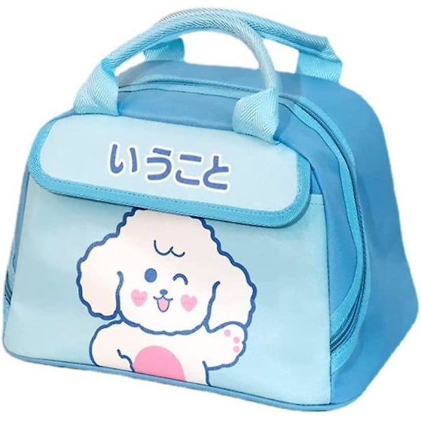 Ifeng Kawaii Lunsjpose for Jenter Lunsjboks Isolerte Søte Lunsjposer for Kvinner Isolerte Lunsjboks for Barn (blå)