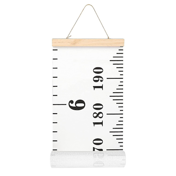 Baby Tillväxt Diagram Hand Ruler Barn Väggdekor, Canvas Avtagbar Tillväxt Höjd Diagram 79\" X 7.9\"