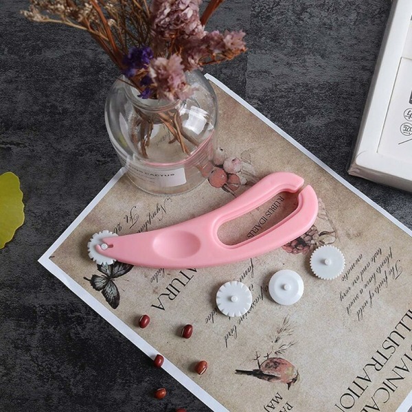 Roulette Bakverk Fondant Tårta Fondant Cutter Fondant Prägling Fondant Glasyr Prägling Rullar Cutter Band Modelleringsverktyg för kakor Dekorera 3st