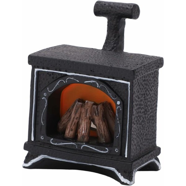 Mini-takka, 1:12 mini LED-takkahahmo 5 x 3,5 x 7 cm (takka (voidaan sytyttää)