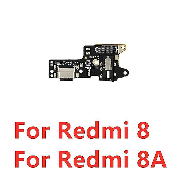 Usb-laddningsportkontakt Dock Laddningskort Bandkabel Med Mikrofon Mic För Xiaomi Redmi Note 9 9a 9s 9t 8a 8 Pro（För Redmi 8 8A）