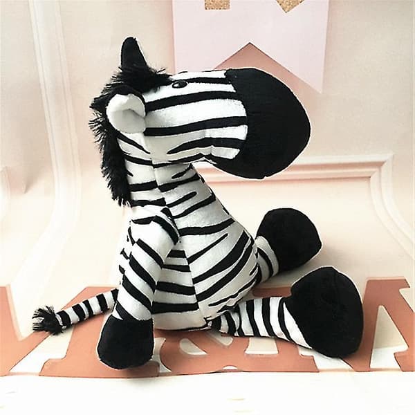 25 cm skogsdjur docka plyschleksak zebra