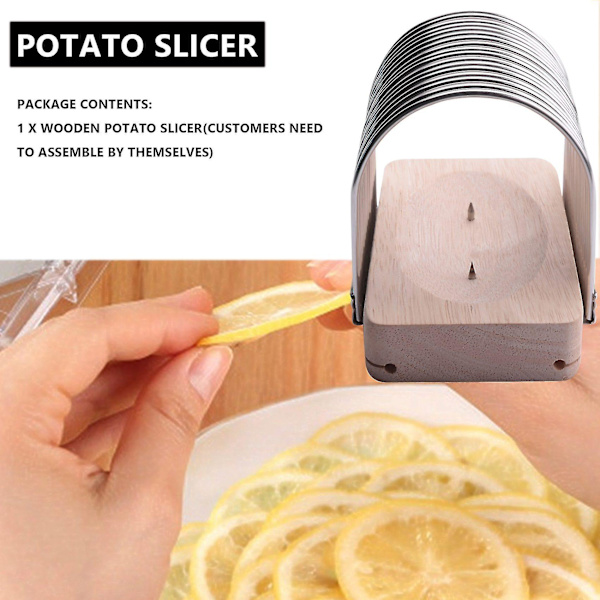 Hasselback Potatis Skärare Potatis Skärverktyg Fast Tomat Lök Skärare Anti-skär Hand Rostfritt